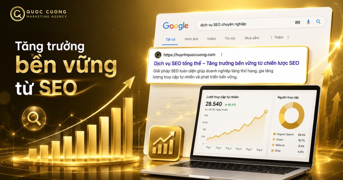 QC MKT – Đồng hành cùng doanh nghiệp xây dựng tăng trưởng bền vững từ SEO